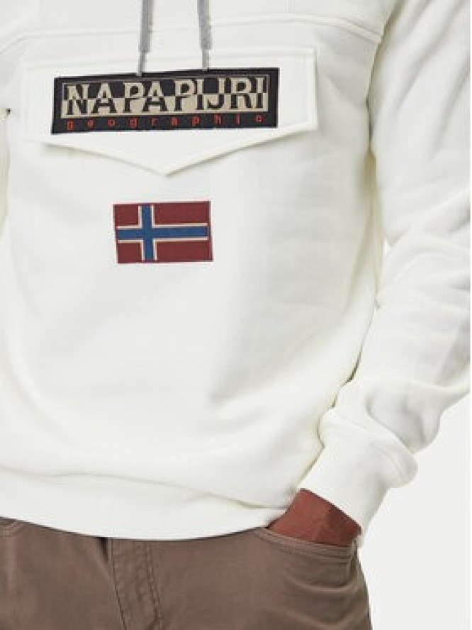 Napapijri Bluza Burgee Wint 4 NP0A892T Beżowy Regular Fit