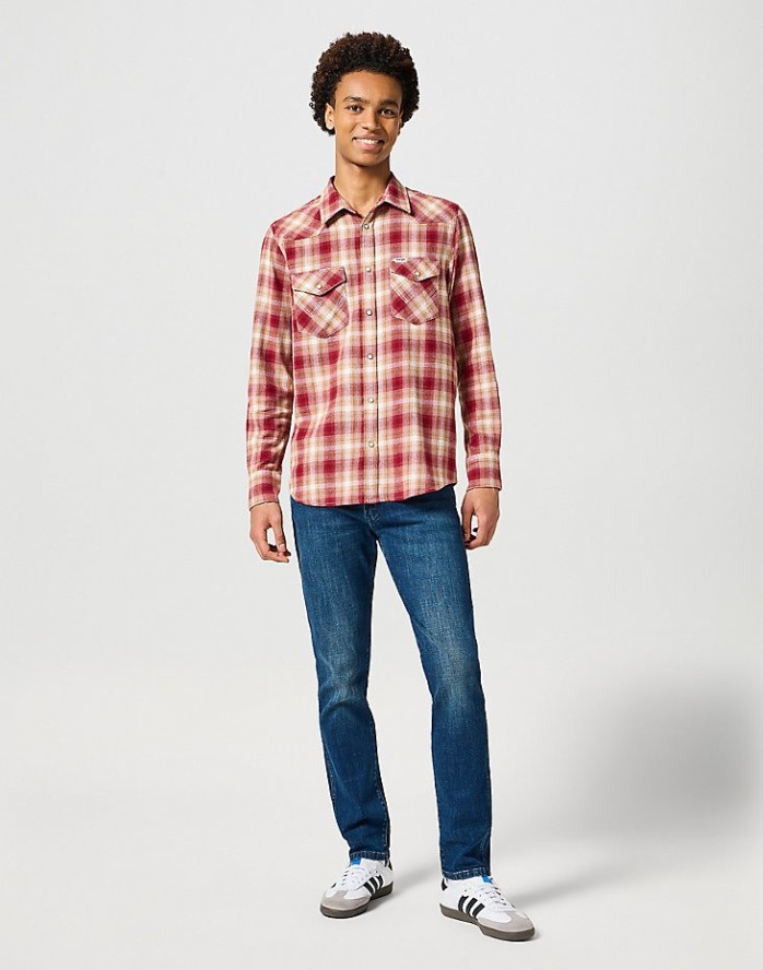 WRANGLER MĘSKIE SPODNIE JEANSOWE LARSTON AZURE FADE 112358058 W18S017435