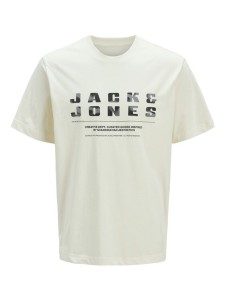 Jack & Jones T-Shirt Recharge 12274716 Beżowy Relaxed Fit