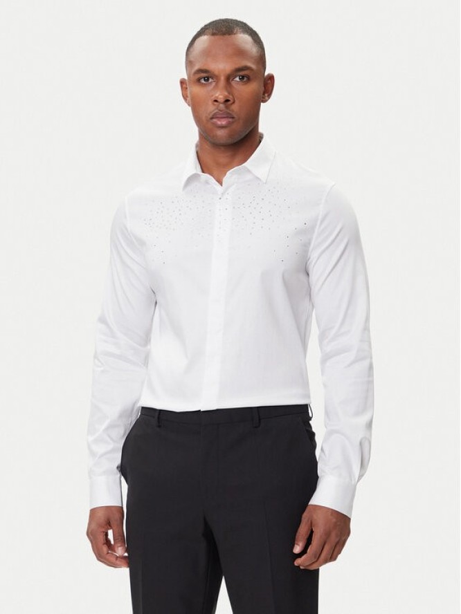 Armani Exchange Koszula XM001504 AF10192 U0002 Biały Regular Fit