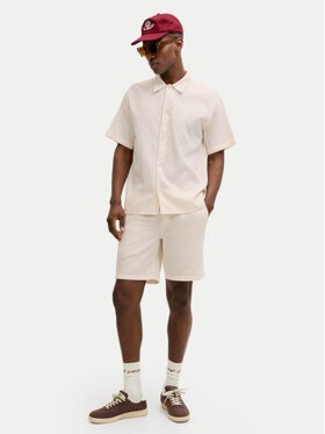 Jack & Jones Szorty materiałowe St.Jaiden 12293471 Kremowy Relaxed Fit