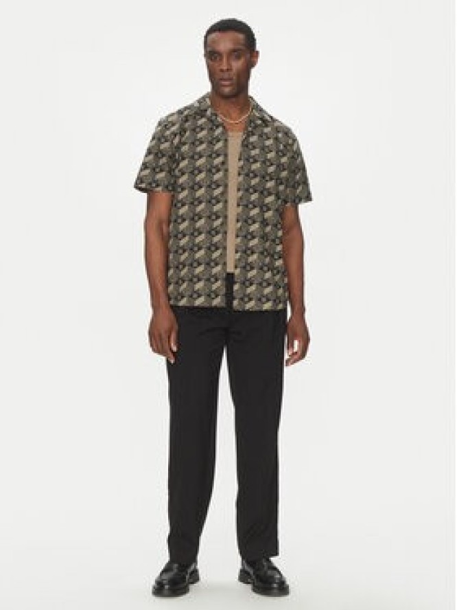 HUGO Koszula Ellino 50539705 Czarny Relaxed Fit