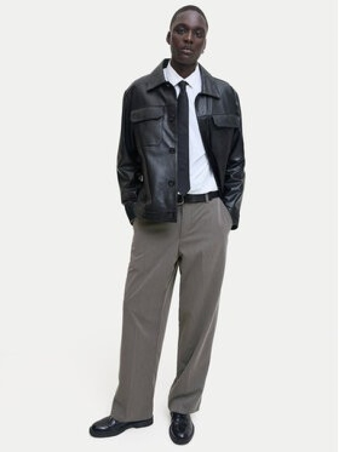 Jack & Jones Chinosy Bill 12293368 Szary Wide Leg