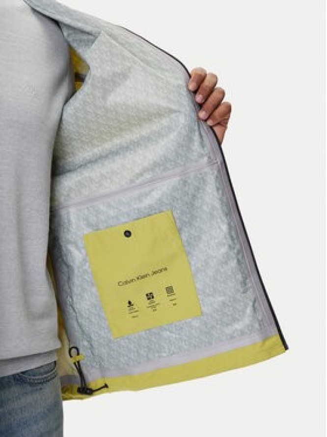 Calvin Klein Jeans Kurtka przejściowa Oxford LV04RC509G Żółty Relaxed Fit