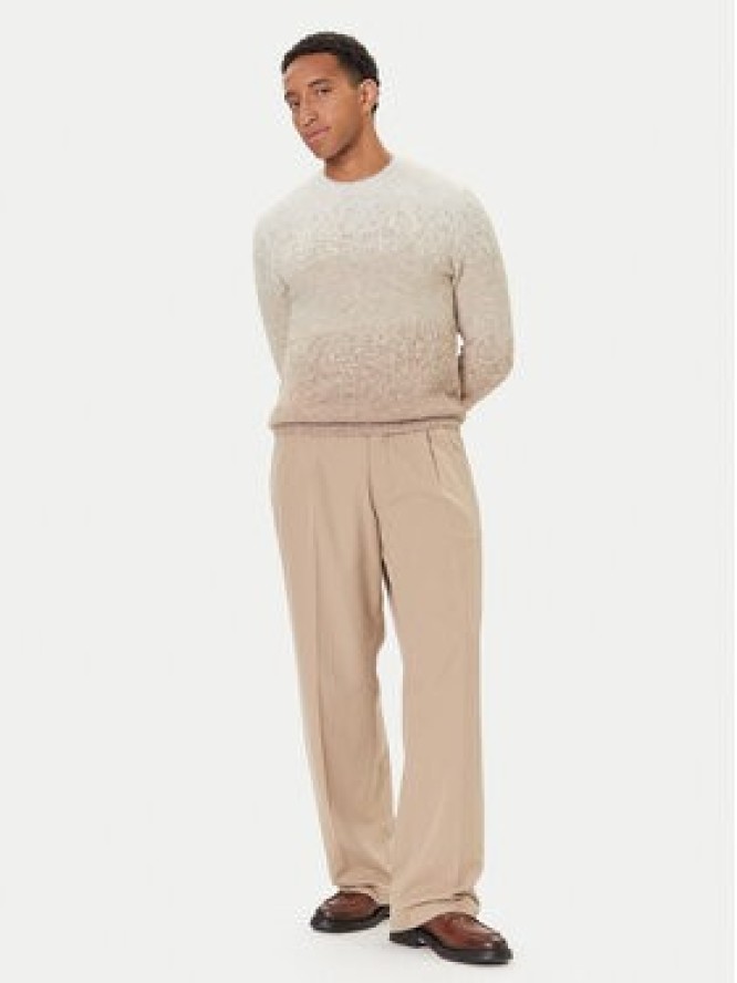 Guess Sweter M5BR39 Z0932 Beżowy Regular Fit