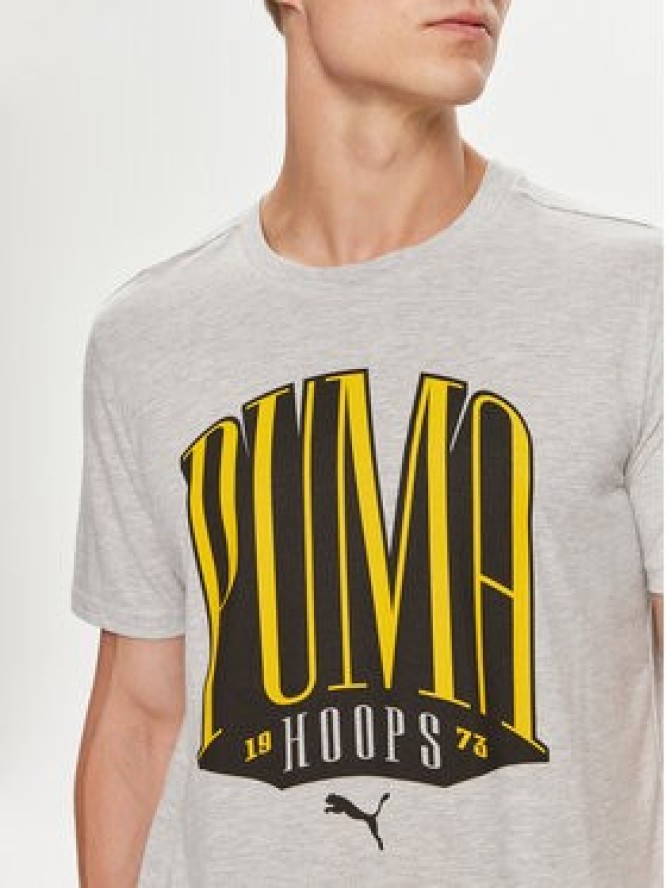 Puma T-Shirt TSA 624819 Szary Regular Fit