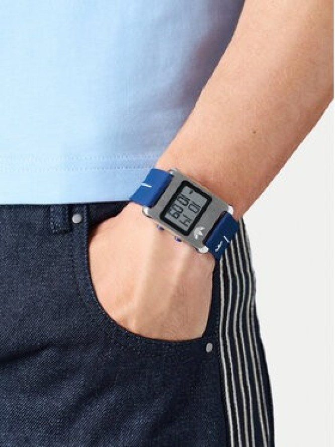 adidas Zegarek AO Street Retro Pop Three AOST25533 Niebieski