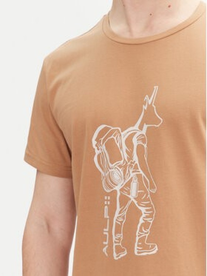 Aulp T-Shirt Ticco Pomarańczowy Regular Fit