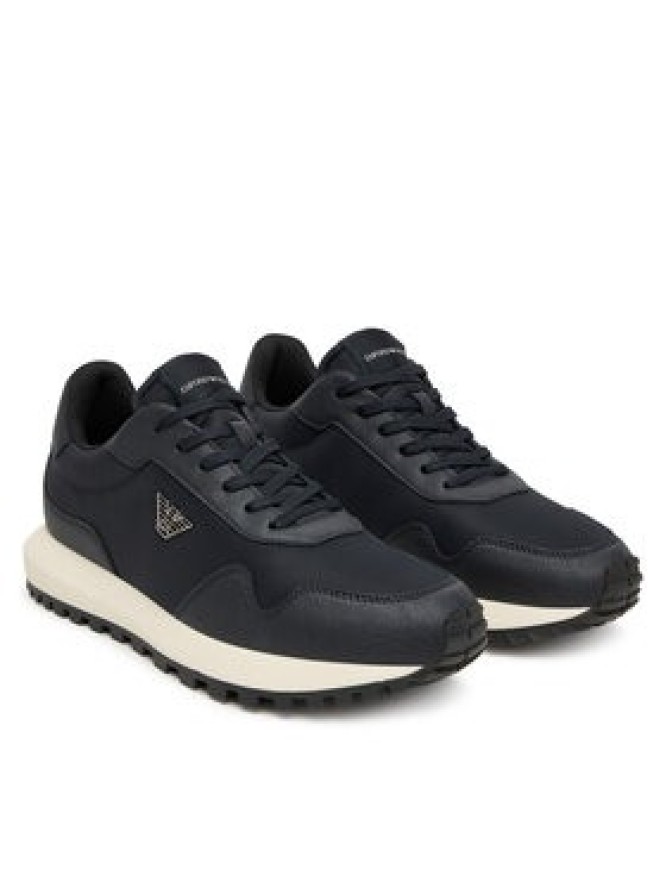 Emporio Armani Sneakersy EM003738 AF19532 MB007 Granatowy