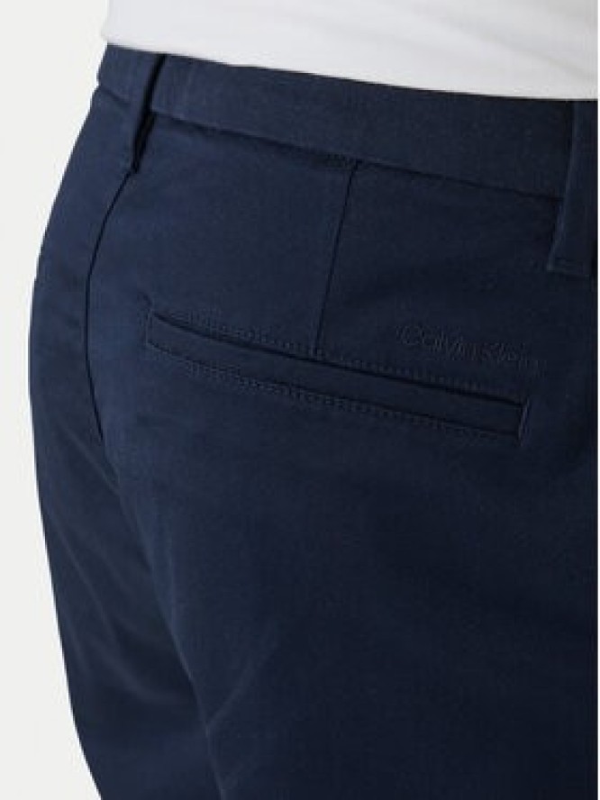 Calvin Klein Szorty materiałowe LV04LF601G Granatowy Regular Fit