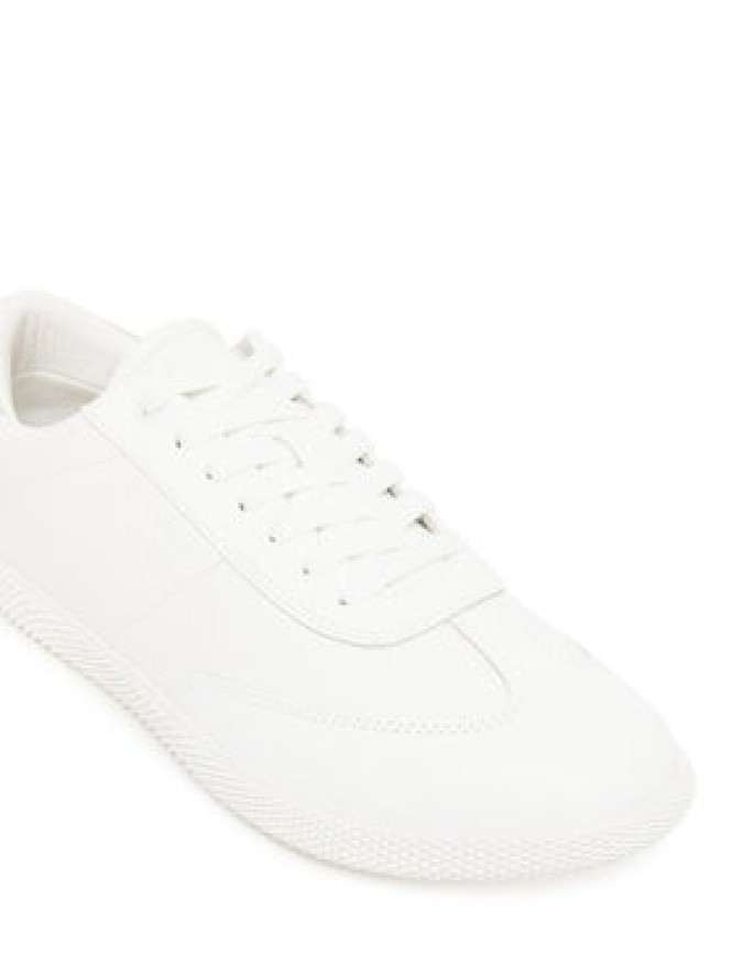 Calvin Klein Sneakersy Low Top Lace Up Tmbl Lth HM0HM01803 Biały