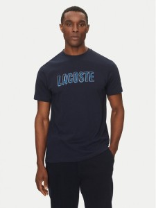 Lacoste T-Shirt TH8916 Granatowy Regular Fit