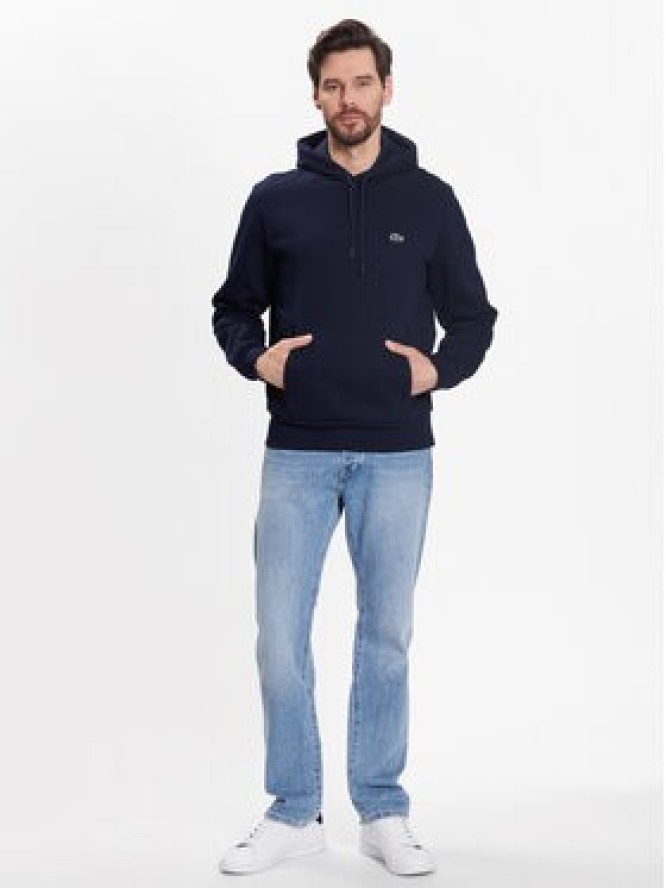 Lacoste Bluza SH9623 Granatowy Regular Fit