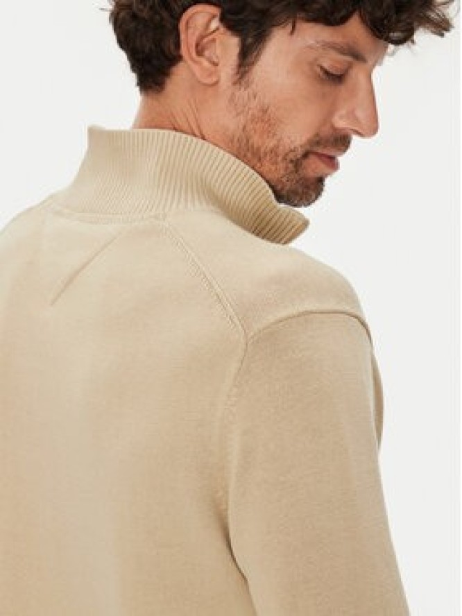 Tommy Jeans Sweter DM0DM21654 Beżowy Slim Fit