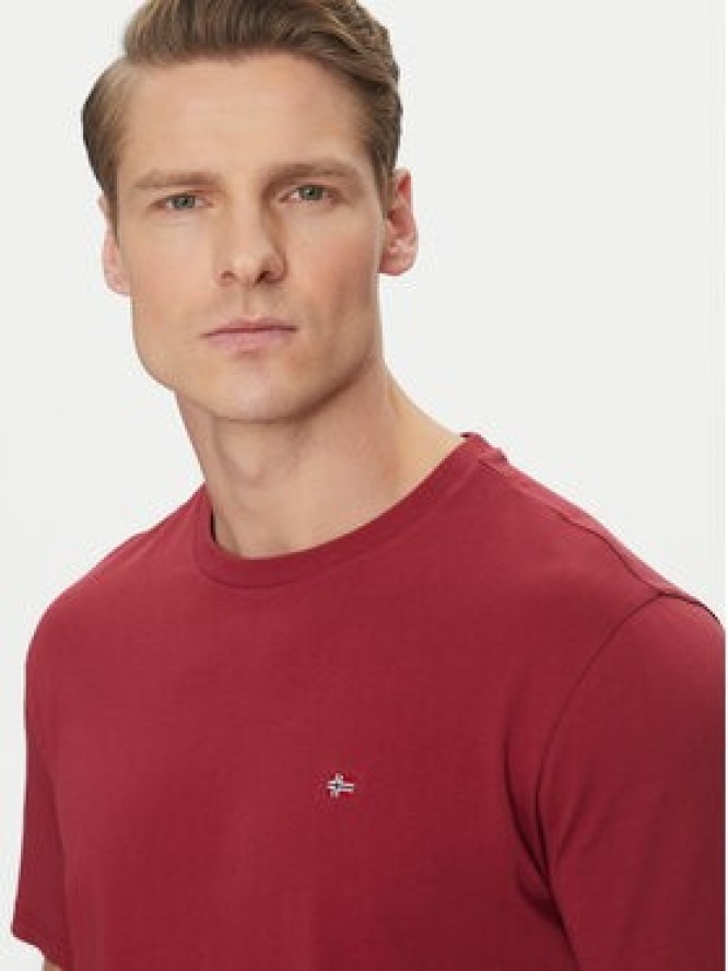 Napapijri T-Shirt Salis NP0A4H8D Czerwony Regular Fit