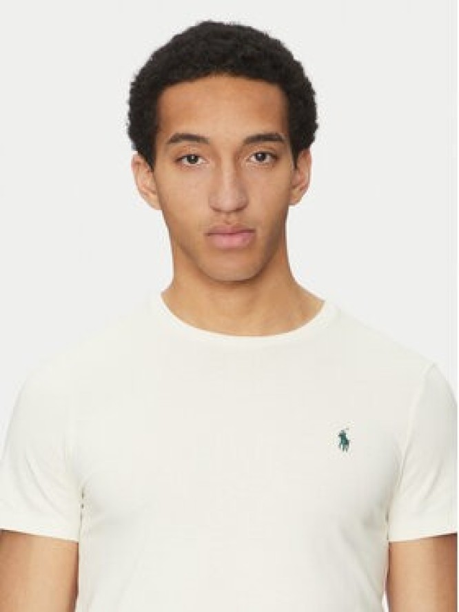 Polo Ralph Lauren T-Shirt 710671438421 Écru Slim Fit