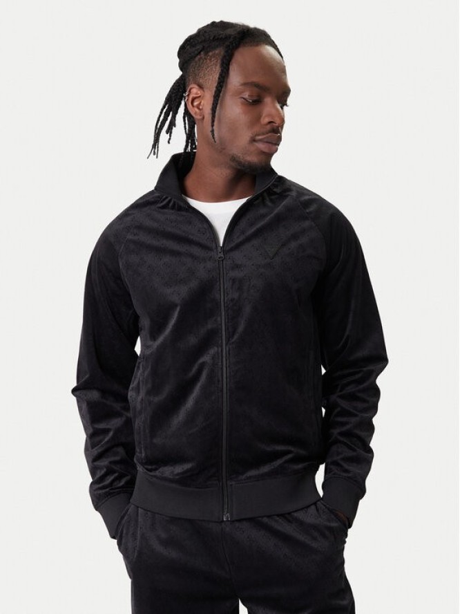 Guess Bluza Z6RQ01 KD612 Czarny Regular Fit