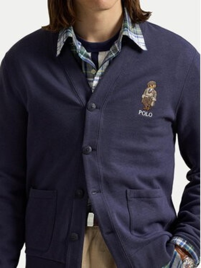 Polo Ralph Lauren Kardigan 710980316001 Granatowy Regular Fit