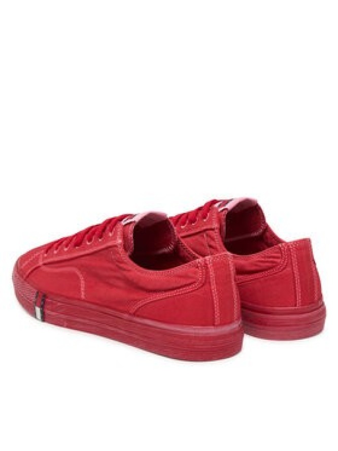 Tommy Jeans Tenisówki Archive Vulc. Y2K Washed Canvas EM0EM01720 Czerwony