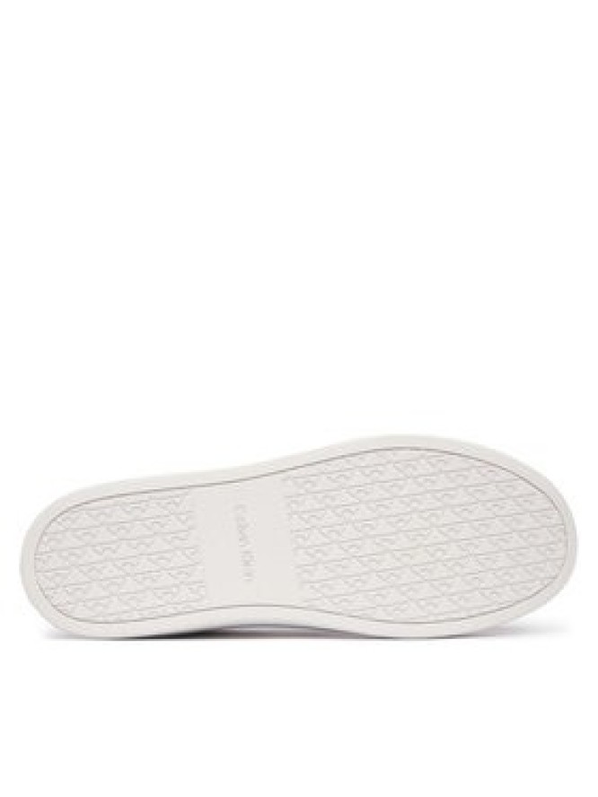 Calvin Klein Sneakersy Classic Cup Laceup Zip Lth YM0YM01437 Biały