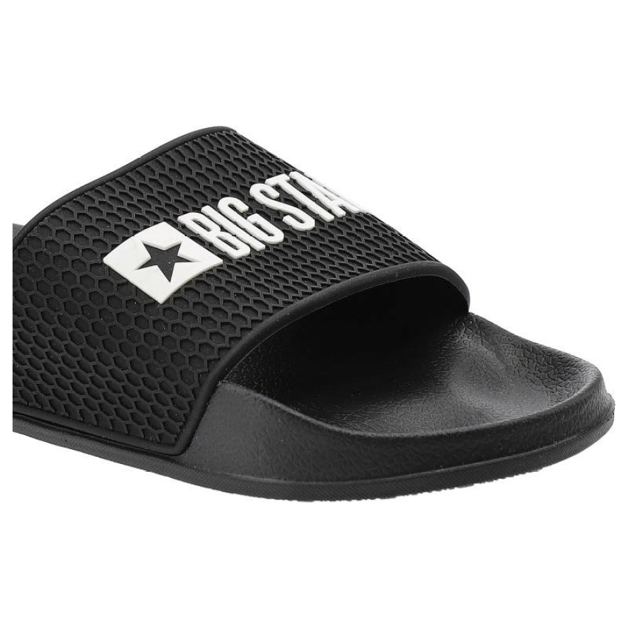 Czarne Klapki Big Star Męskie Wodoodporne Buty