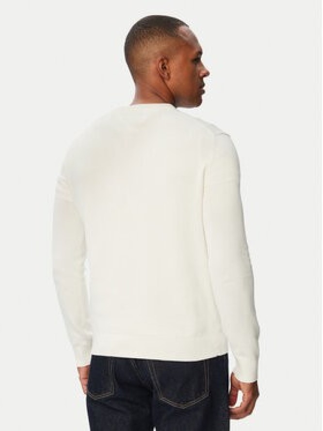 Tommy Jeans Sweter Essential DM0DM22853 Biały Slim Fit