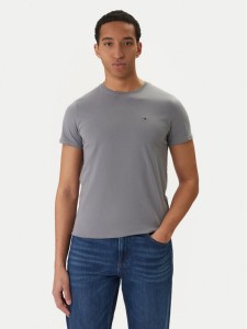 Tommy Jeans T-Shirt DM0DM04411 Szary Slim Fit