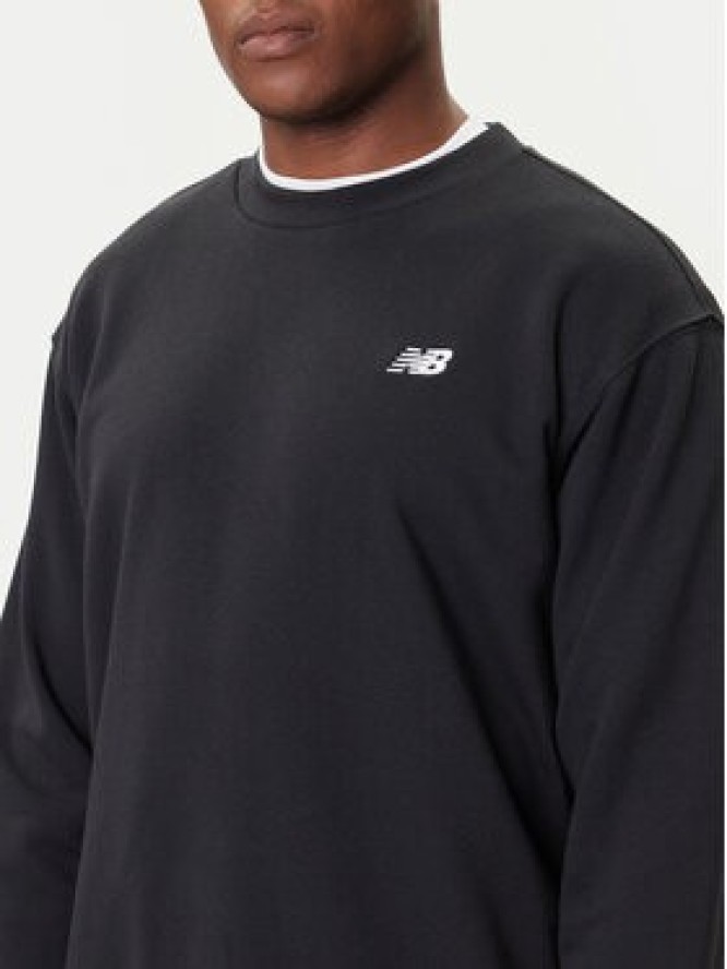 New Balance Bluza Small Logo MT41507 Czarny Relaxed Fit