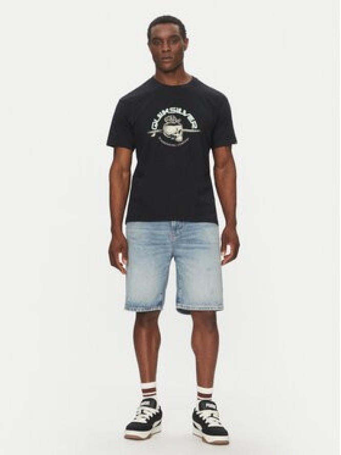 Quiksilver T-Shirt EQYZT08056 Czarny Regular Fit