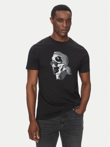KARL LAGERFELD T-Shirt 755066 552241 Czarny Regular Fit