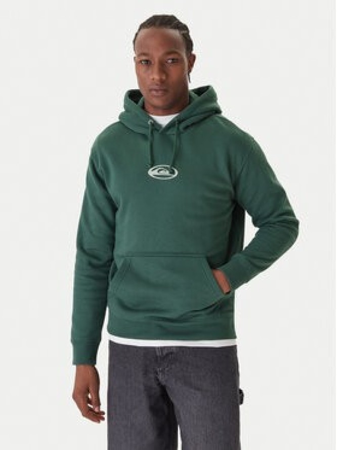 Quiksilver Bluza Salt Water Graphic EQYFT05126 Zielony Comfort Fit