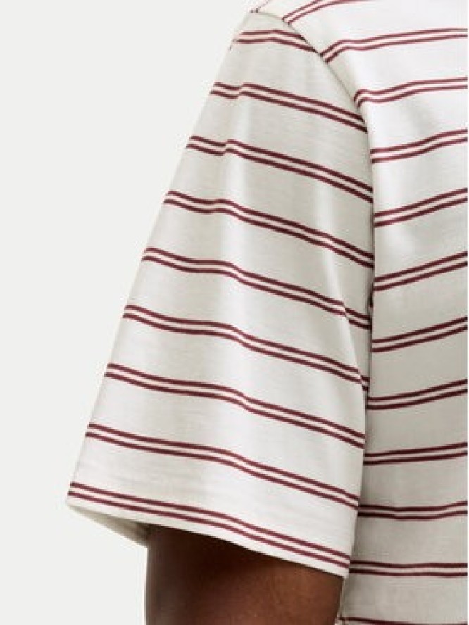 Jack & Jones T-Shirt Norrebro Stripe 12291021 Écru Regular Fit