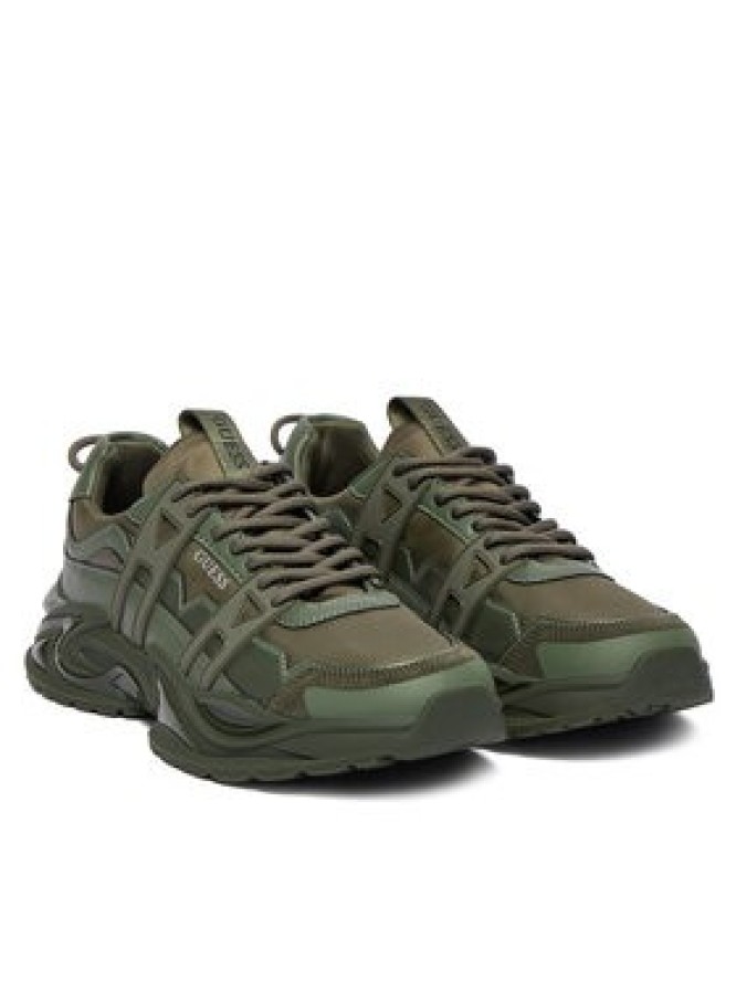 Guess Sneakersy FMFUNO ELE12 Zielony