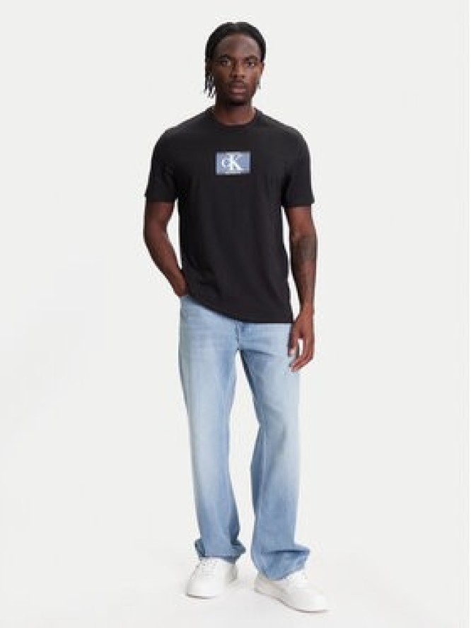 Calvin Klein T-Shirt Box Tape Graphic LV04RC854G Czarny Regular Fit