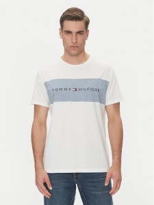 Tommy Hilfiger T-Shirt UM0UM03418 Biały Regular Fit