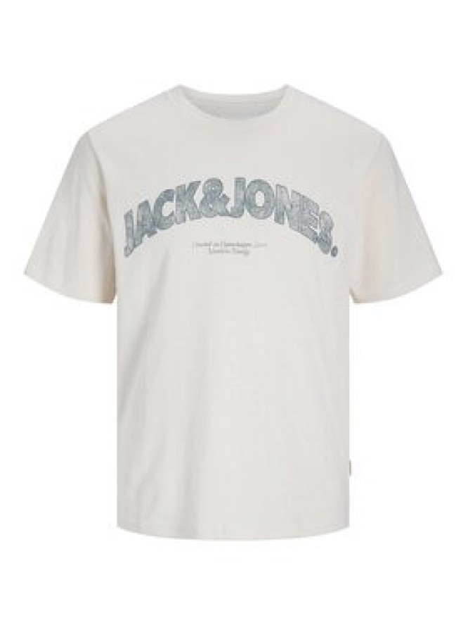 Jack & Jones T-Shirt Almeria 12276962 Beżowy Regular Fit