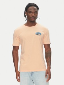 Quiksilver T-Shirt Ev Flower Chaos Ss EQYZT08050 Pomarańczowy Regular Fit