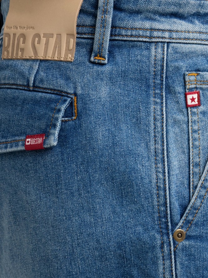 Szorty męskie jeansowe cargo niebieskie Morris 418