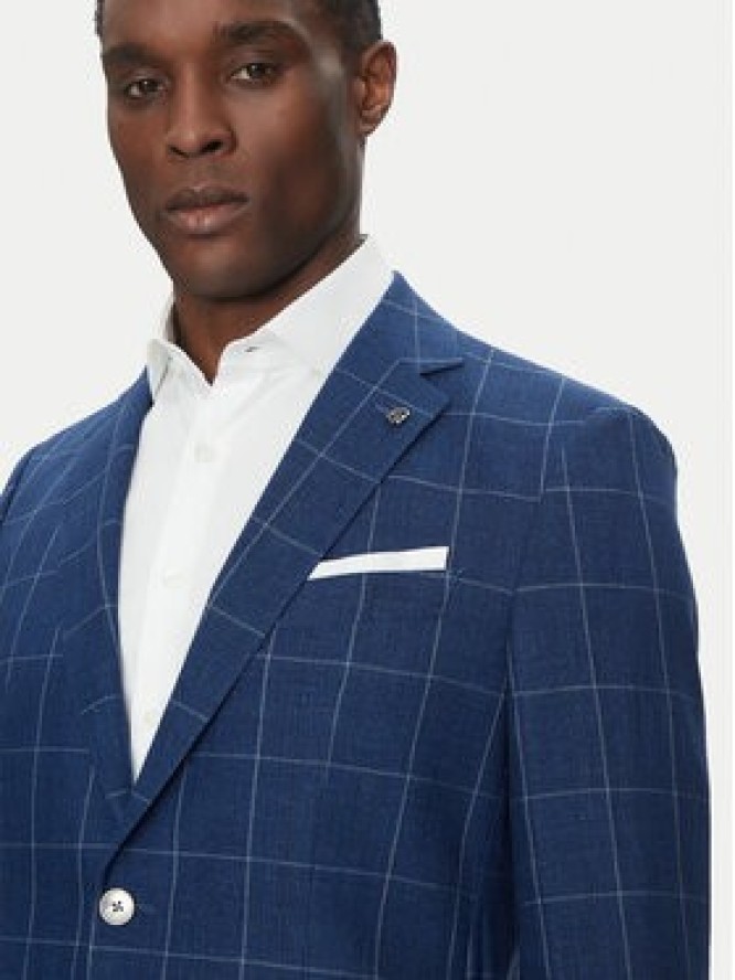 BOSS Marynarka H-Hutson-233 50540502 Niebieski Slim Fit