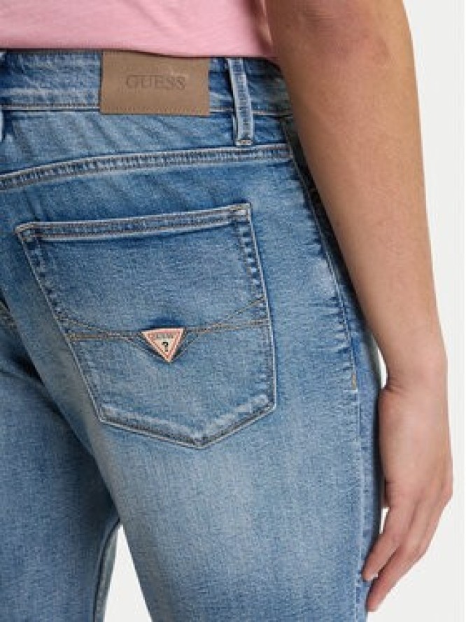 Guess Szorty jeansowe M6GDV2 D1095 Niebieski Regular Fit