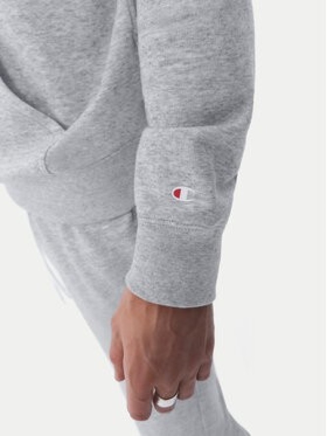 Champion Bluza Script Logo 217142 Szary Comfort Fit