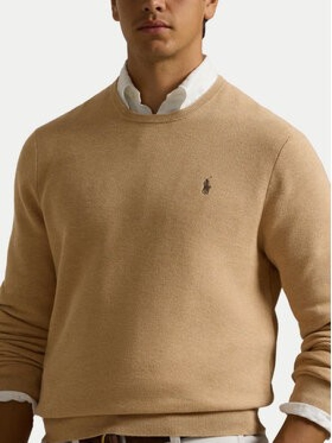 Polo Ralph Lauren Sweter 710918163502 Beżowy Regular Fit
