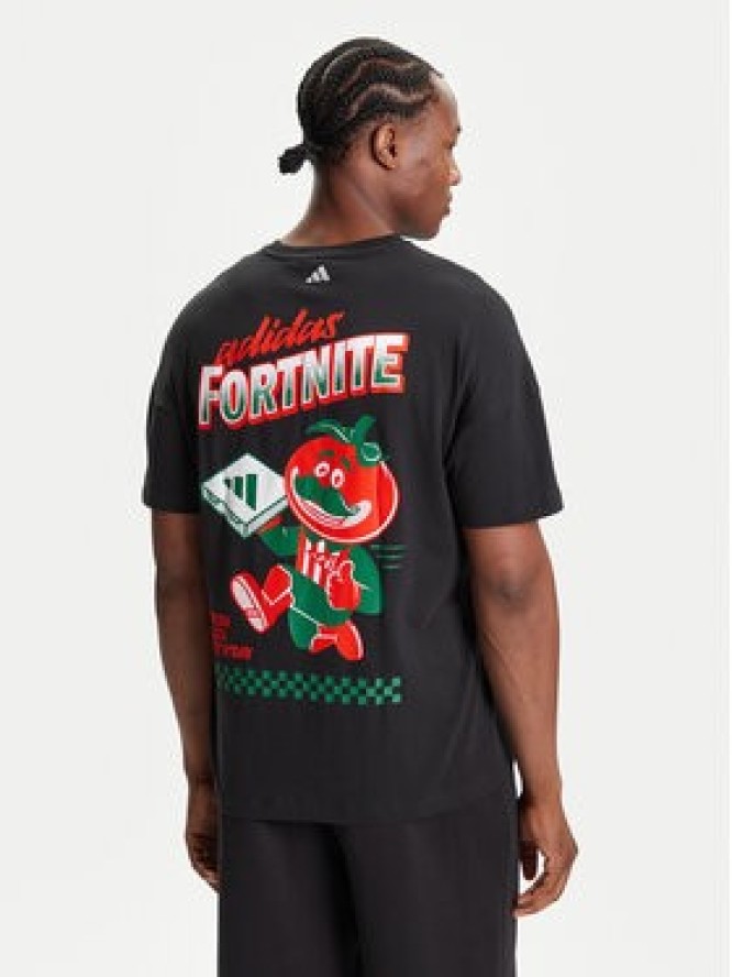 adidas T-Shirt Fortnite Graphic JV7964 Czarny Loose Fit