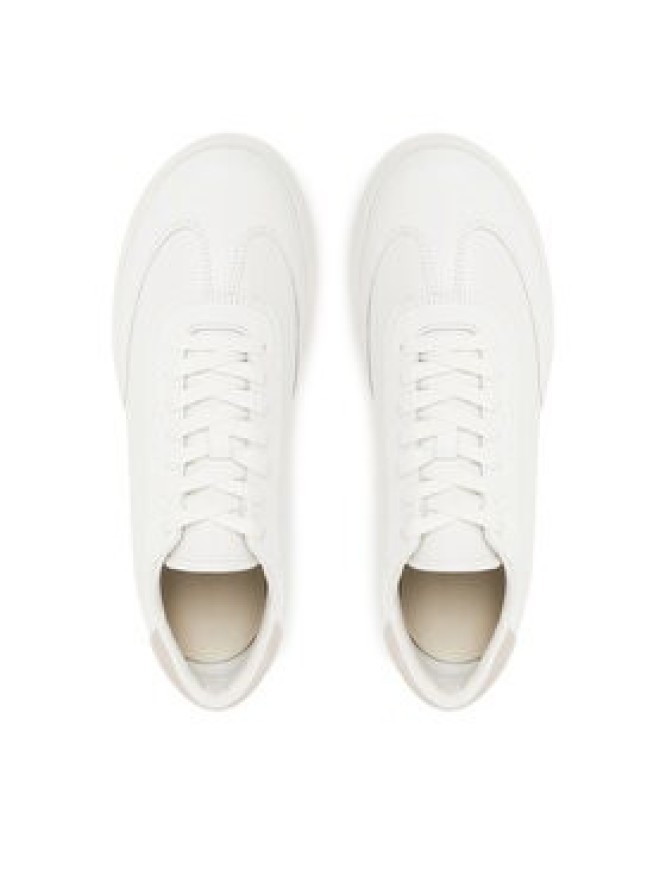 Calvin Klein Sneakersy Low Top Lace Up Tmbl Lth HM0HM01803 Biały