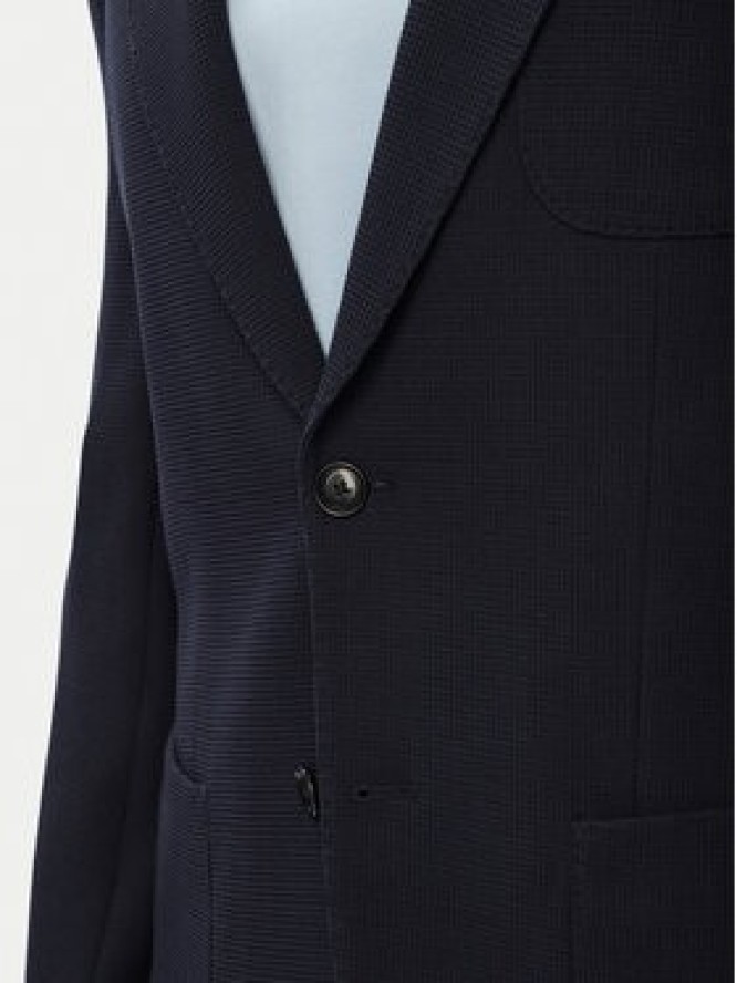 BOSS Marynarka H-Hutson-3PP-263 50567514 Granatowy Slim Fit