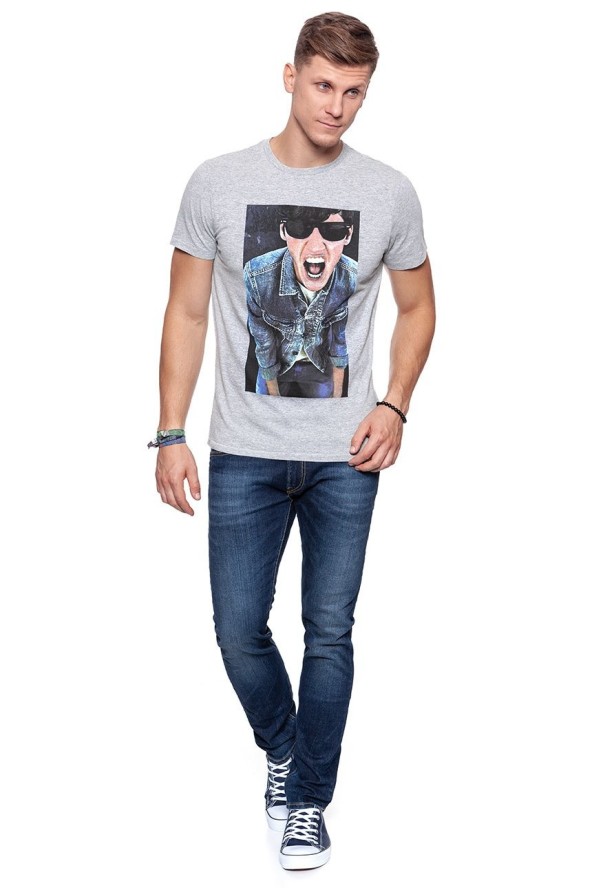 LEE T SHIRT PHOTO TEE GREY MELE L65UAI37