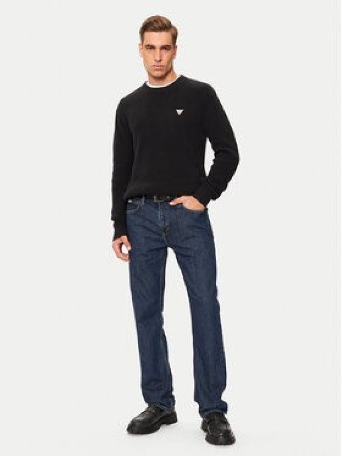 Guess Jeans Sweter M4BR30 Z3HM1 Czarny Regular Fit