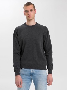 Cross Jeans Sweter w kolorze antracytowym rozmiar: M