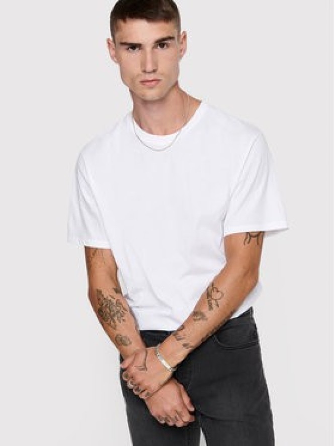 Only & Sons T-Shirt Matt 22002973 Biały Regular Fit