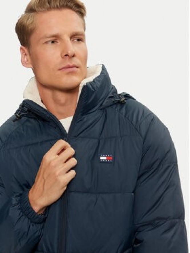 Tommy Jeans Kurtka zimowa DM0DM20003 Granatowy Relaxed Fit